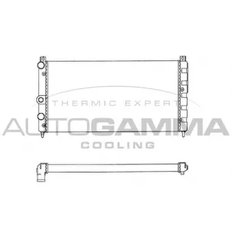 Radiateur, refroidissement du moteur AUTOGAMMA 101445