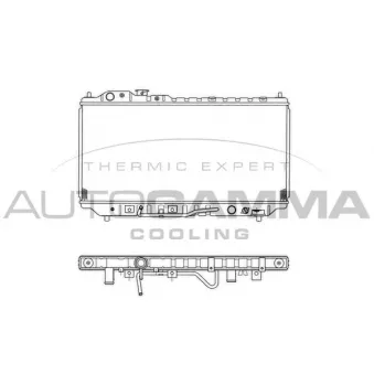 AUTOGAMMA 101451 - Radiateur, refroidissement du moteur