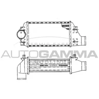 AUTOGAMMA 101482 - Intercooler, échangeur