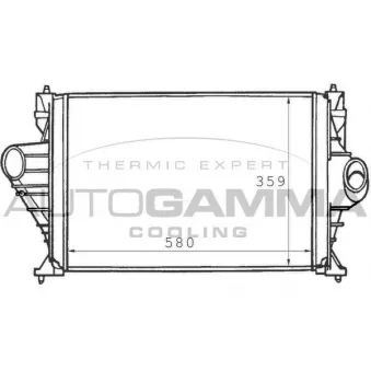Intercooler, échangeur AUTOGAMMA 101487