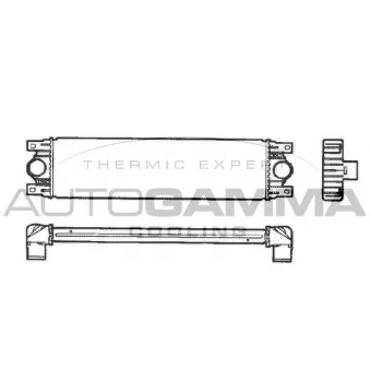 Intercooler, échangeur AUTOGAMMA OEM 7701043695