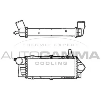 AUTOGAMMA 101505 - Intercooler, échangeur
