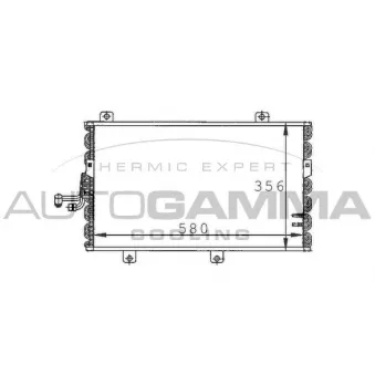 AUTOGAMMA 101560 - Condenseur, climatisation