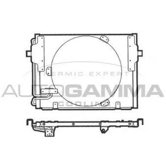 Condenseur, climatisation AUTOGAMMA OEM 1392941