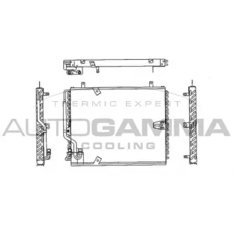 Condenseur, climatisation AUTOGAMMA OEM 1382290