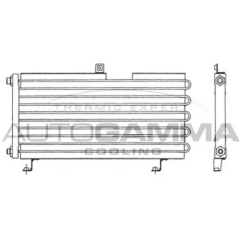 Condenseur, climatisation AUTOGAMMA 101585