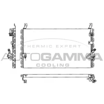 Condenseur, climatisation AUTOGAMMA OEM 2018301270