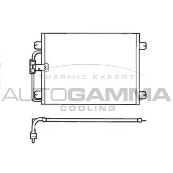 Condenseur, climatisation AUTOGAMMA 101793