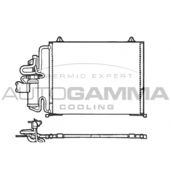 Condenseur, climatisation AUTOGAMMA 101809