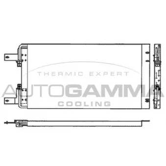 Condenseur, climatisation AUTOGAMMA OEM 82450587