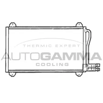 Condenseur, climatisation AUTOGAMMA 101834