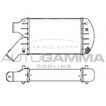 AUTOGAMMA 101854 - Intercooler, échangeur