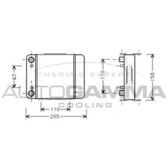 Radiateur d'huile AUTOGAMMA 101868
