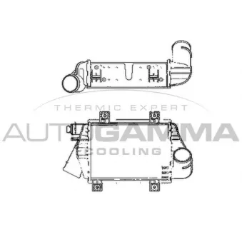 AUTOGAMMA 101966 - Intercooler, échangeur