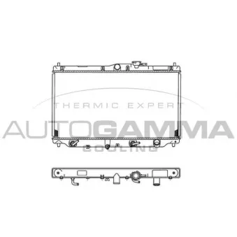 Radiateur, refroidissement du moteur AUTOGAMMA OEM GRD169