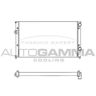 Radiateur, refroidissement du moteur AUTOGAMMA 102009
