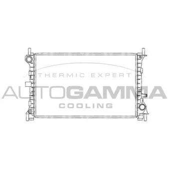 AUTOGAMMA 102072 - Radiateur, refroidissement du moteur
