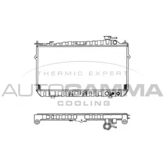 Radiateur, refroidissement du moteur AUTOGAMMA OEM 19010PG6013