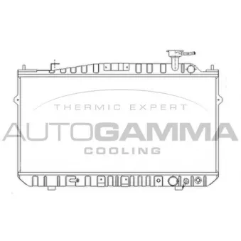 Radiateur, refroidissement du moteur AUTOGAMMA OEM 19010PG7673