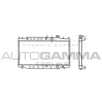 Radiateur, refroidissement du moteur AUTOGAMMA 102139
