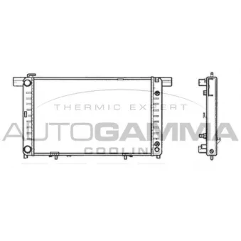 Radiateur, refroidissement du moteur AUTOGAMMA 102158