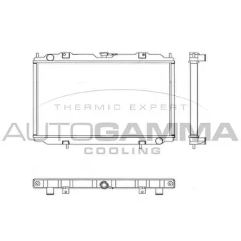 AUTOGAMMA 102187 - Radiateur, refroidissement du moteur