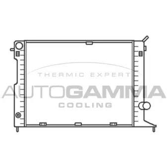 Radiateur, refroidissement du moteur AUTOGAMMA [102241]