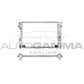 AUTOGAMMA 102250 - Radiateur, refroidissement du moteur