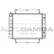Radiateur, refroidissement du moteur AUTOGAMMA [102290]