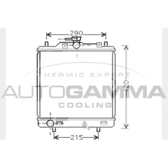 AUTOGAMMA 102325 - Radiateur, refroidissement du moteur