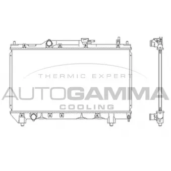Radiateur, refroidissement du moteur AUTOGAMMA OEM 1640002310
