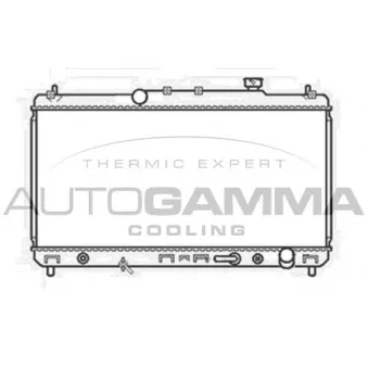 Radiateur, refroidissement du moteur AUTOGAMMA OEM 164007A301