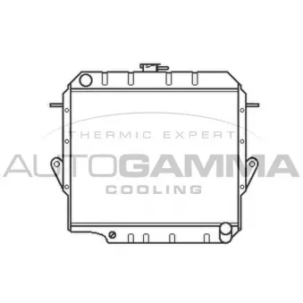 AUTOGAMMA 102363 - Radiateur, refroidissement du moteur