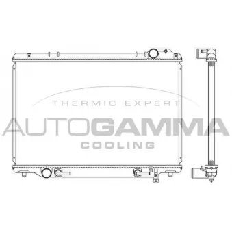 AUTOGAMMA 102374 - Radiateur, refroidissement du moteur