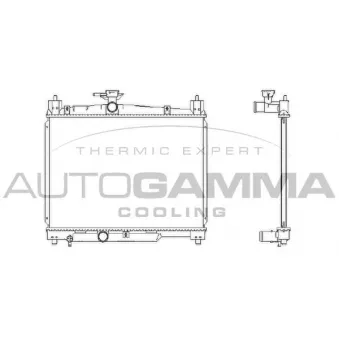 Radiateur, refroidissement du moteur AUTOGAMMA OEM 1640023080