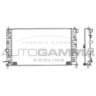 Radiateur, refroidissement du moteur AUTOGAMMA OEM 1300181