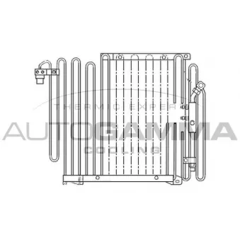 Condenseur, climatisation AUTOGAMMA 102572