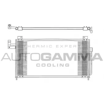 Condenseur, climatisation AUTOGAMMA 102674