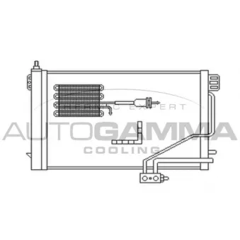 Condenseur, climatisation AUTOGAMMA 102702