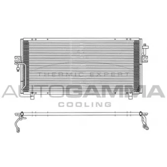 Condenseur, climatisation AUTOGAMMA 102726