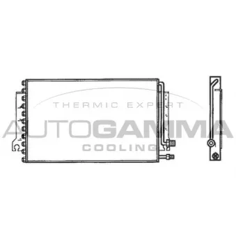 AUTOGAMMA 102758 - Condenseur, climatisation