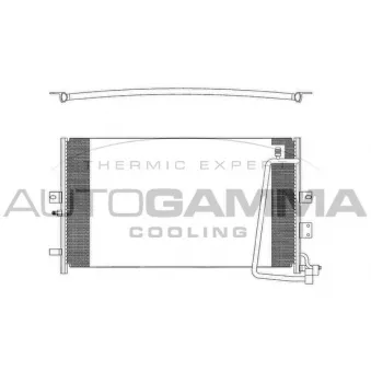 Condenseur, climatisation AUTOGAMMA OEM 4541215