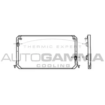 AUTOGAMMA 102804 - Condenseur, climatisation