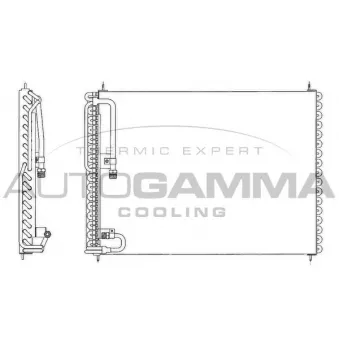 Condenseur, climatisation AUTOGAMMA 102828