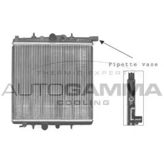 Radiateur, refroidissement du moteur AUTOGAMMA 102883