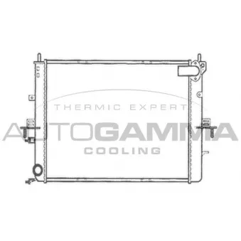 Radiateur, refroidissement du moteur AUTOGAMMA 102937