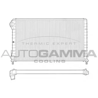 AUTOGAMMA 102961 - Radiateur, refroidissement du moteur