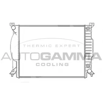 Radiateur, refroidissement du moteur AUTOGAMMA OEM 8E0121251D