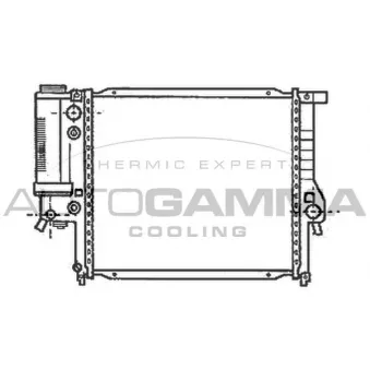 Radiateur, refroidissement du moteur AUTOGAMMA OEM 1719136