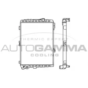Radiateur, refroidissement du moteur AUTOGAMMA 103036